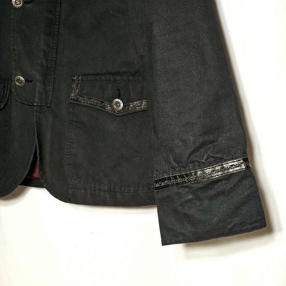 rnt23 Ron Tomson Urban Outdoor Wear Mens Y2K 90's Black Denim Jacket XXL - Picture 8 of 16